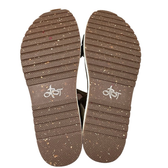 OTBT Libra Silver Wedge Sandals Size 10M Platform Leather Lug Sole Boho NWOT - Picture 10 of 10